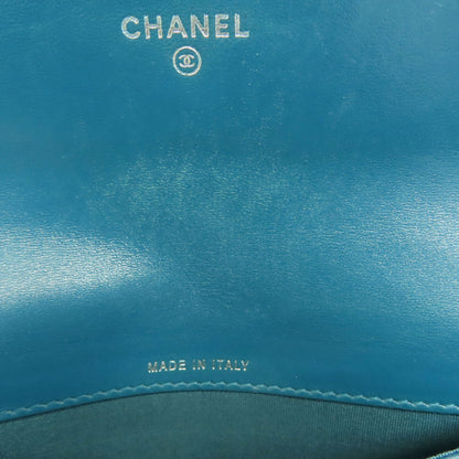 CHANEL シャネル Vステッチ ココマーク シルバー金具 長財布（小銭入れあり） カーフ レディース 中古