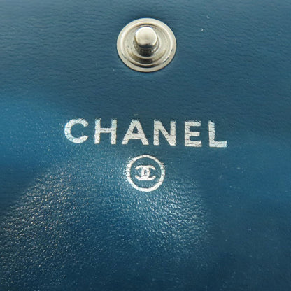 CHANEL シャネル Vステッチ ココマーク シルバー金具 長財布（小銭入れあり） カーフ レディース 中古