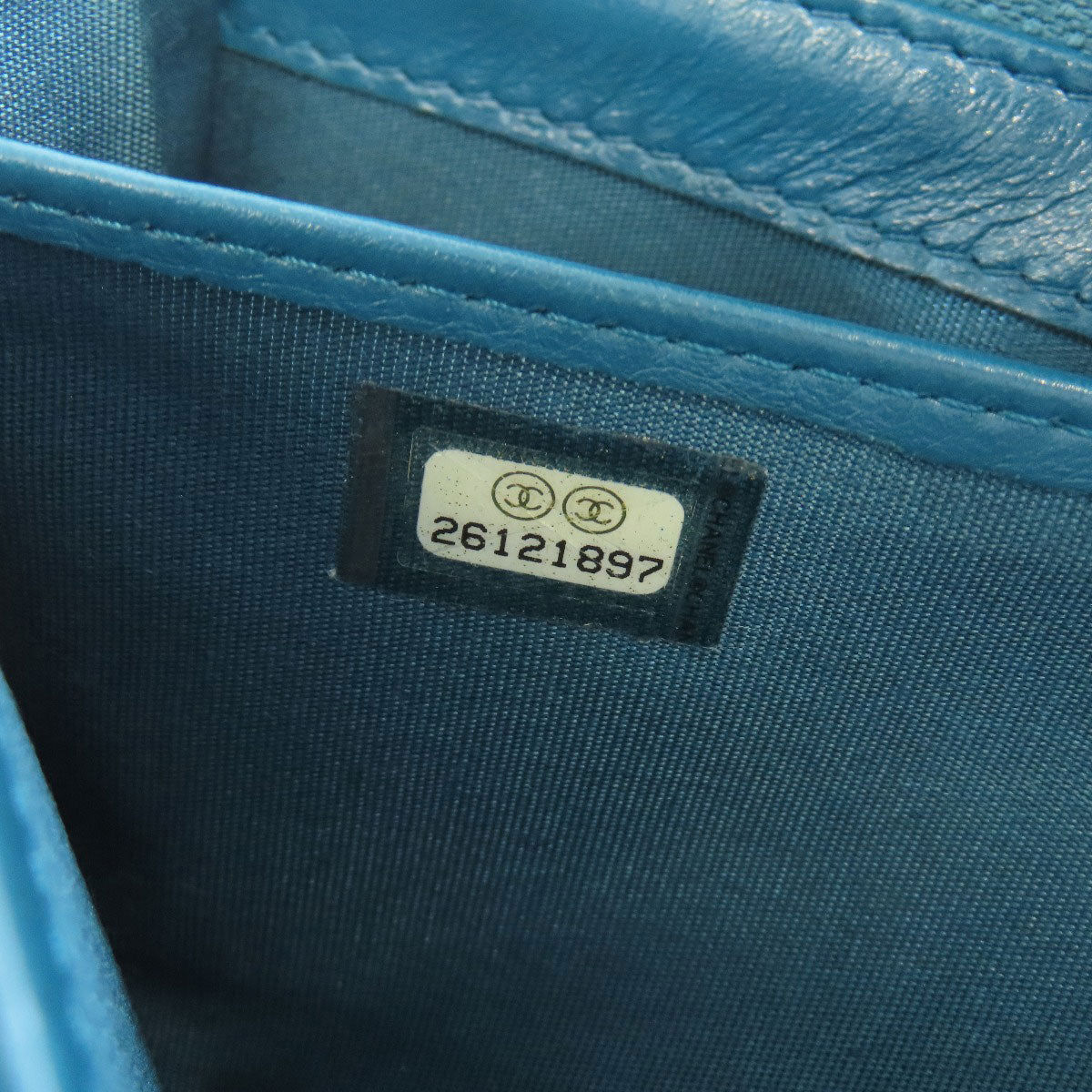 CHANEL シャネル Vステッチ ココマーク シルバー金具 長財布（小銭入れあり） カーフ レディース 中古