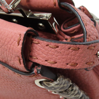 FENDI フェンディ ピーカブー ミニ セレリア 2WAY ハンドバッグ カーフ レディース 中古