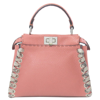 FENDI フェンディ ピーカブー ミニ セレリア 2WAY ハンドバッグ カーフ レディース 中古