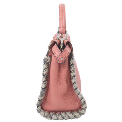 FENDI フェンディ ピーカブー ミニ セレリア 2WAY ハンドバッグ カーフ レディース 中古