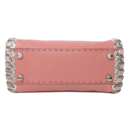 FENDI フェンディ ピーカブー ミニ セレリア 2WAY ハンドバッグ カーフ レディース 中古