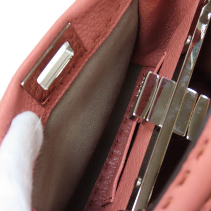 FENDI フェンディ ピーカブー ミニ セレリア 2WAY ハンドバッグ カーフ レディース 中古