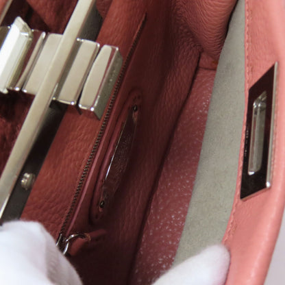 FENDI フェンディ ピーカブー ミニ セレリア 2WAY ハンドバッグ カーフ レディース 中古