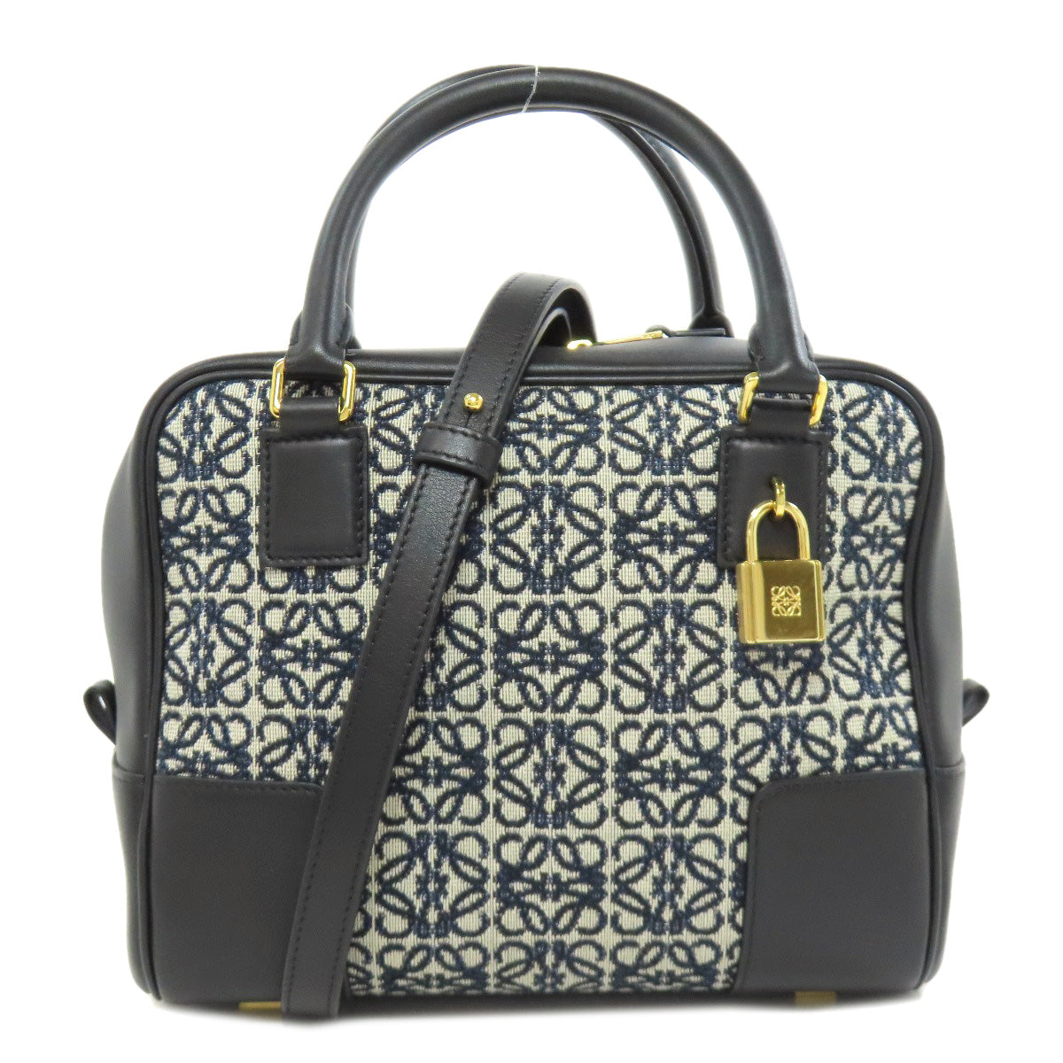 LOEWE ロエベ アマソナ19 2WAY ハンドバッグ キャンバス レディース 中古