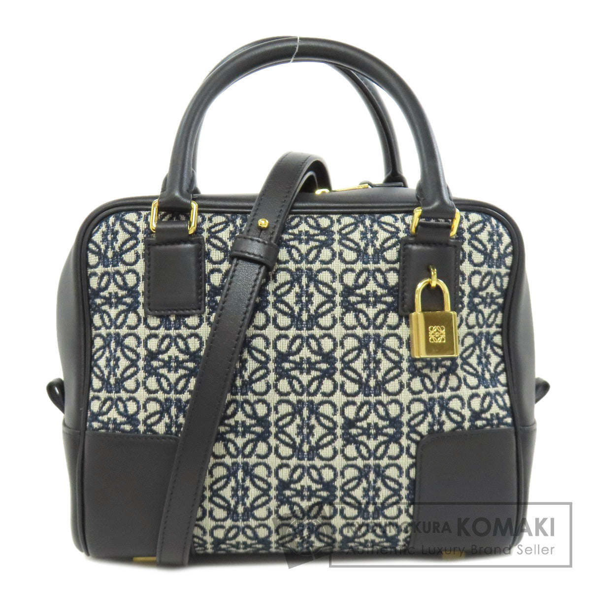 LOEWE ロエベ アマソナ19 2WAY ハンドバッグ キャンバス レディース 中古