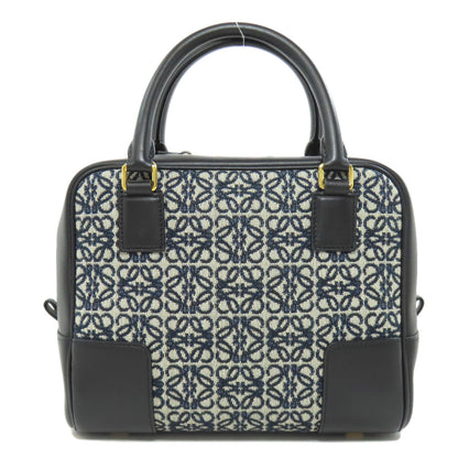 LOEWE ロエベ アマソナ19 2WAY ハンドバッグ キャンバス レディース 中古