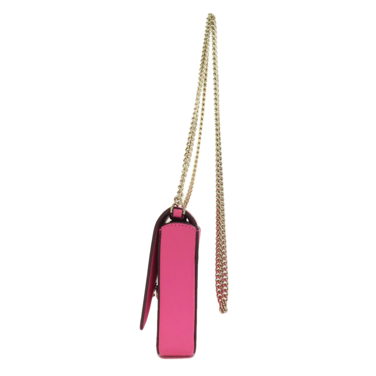 kate spade ケイトスペード チェーンウォレット バイカラー 長財布（小銭入れあり） レザー レディース 中古