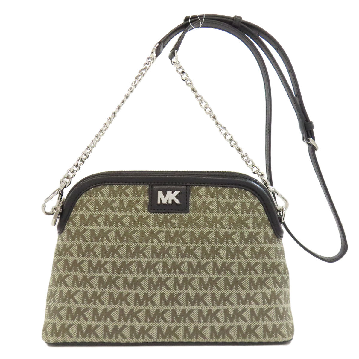 Michael Kors マイケルコース MKシグネチャー ショルダーバッグ キャンバス レディース 中古
