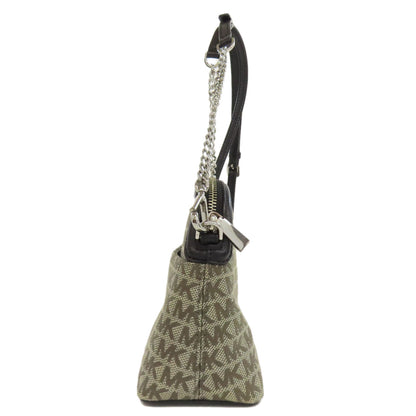 Michael Kors マイケルコース MKシグネチャー ショルダーバッグ キャンバス レディース 中古