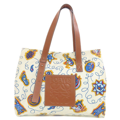 LOEWE ロエベ パウラズイビザ トートバッグ キャンバス レディース 中古
