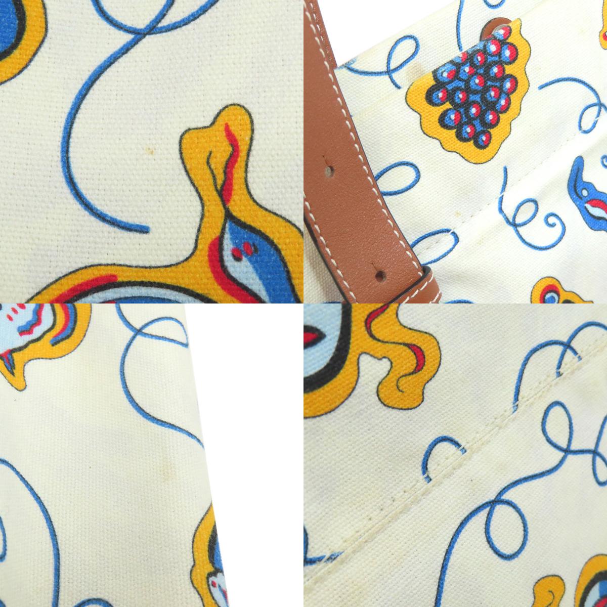 LOEWE ロエベ パウラズイビザ トートバッグ キャンバス レディース 中古