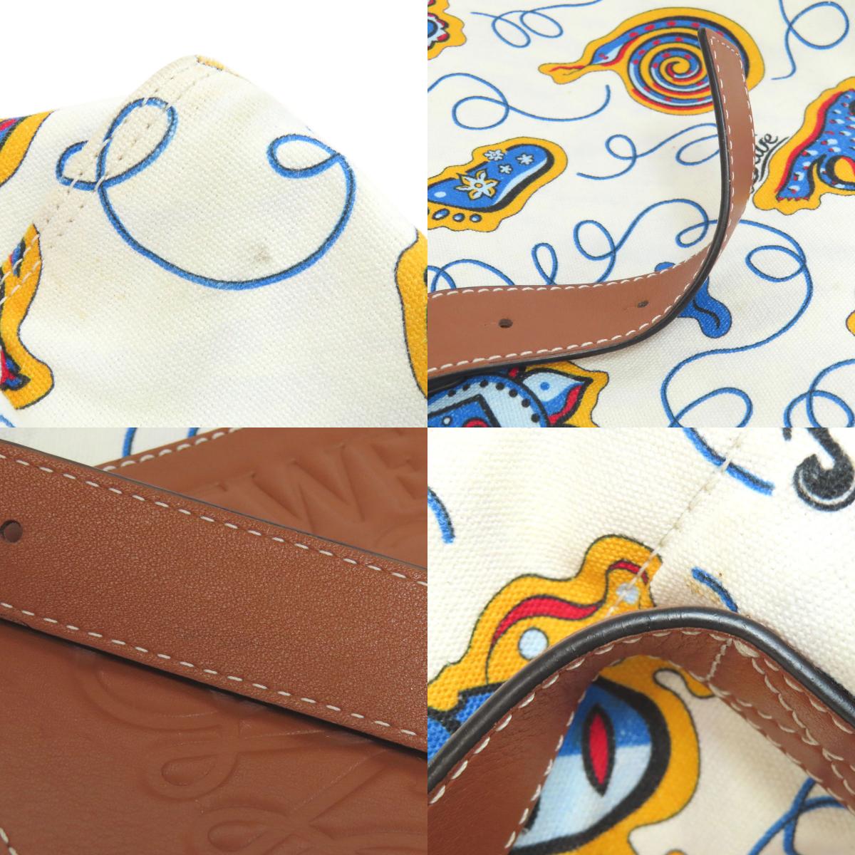 LOEWE ロエベ パウラズイビザ トートバッグ キャンバス レディース 中古