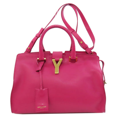 SAINT LAURENT サンローラン プチカバス 2WAY ハンドバッグ レザー レディース 中古