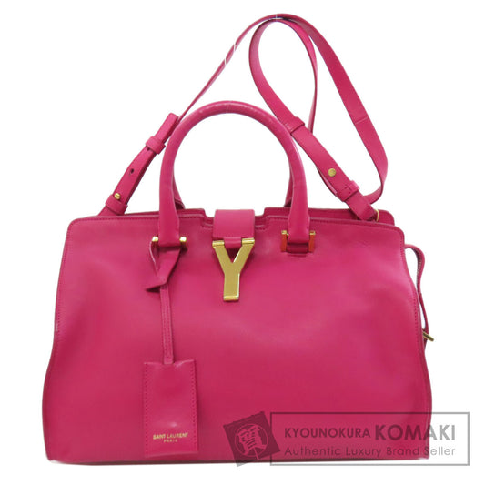 SAINT LAURENT サンローラン プチカバス 2WAY ハンドバッグ レザー レディース 中古