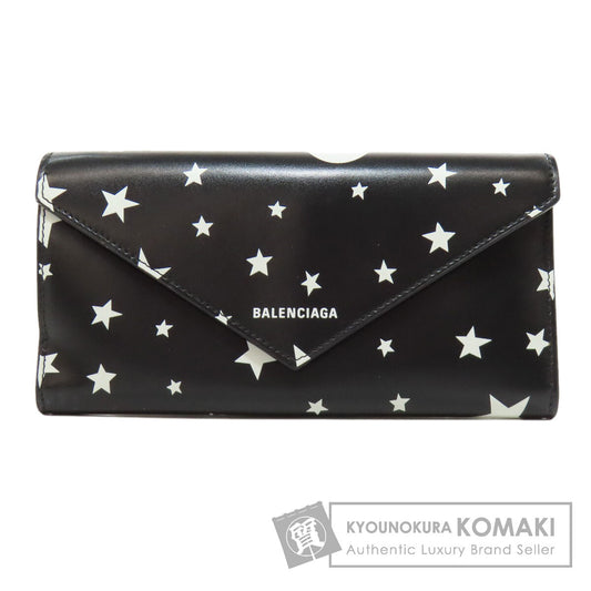 BALENCIAGA バレンシアガ 499207 スターモチーフ 長財布（小銭入れあり） カーフ レディース 中古