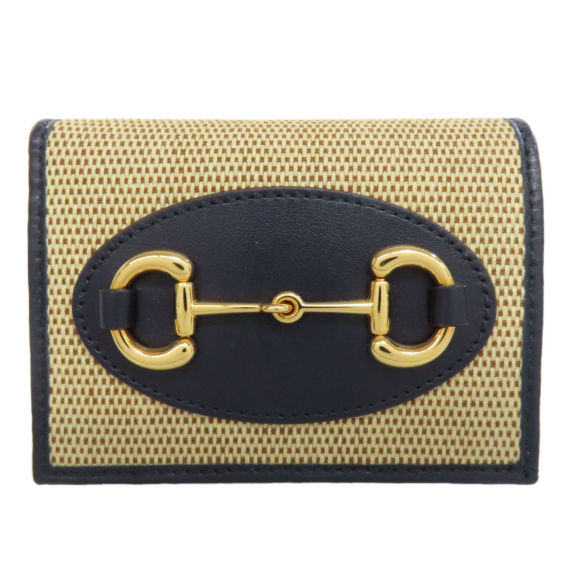 GUCCI グッチ 621887 ホースビット 二つ折り財布（小銭入れあり） キャンバス レディース 中古
