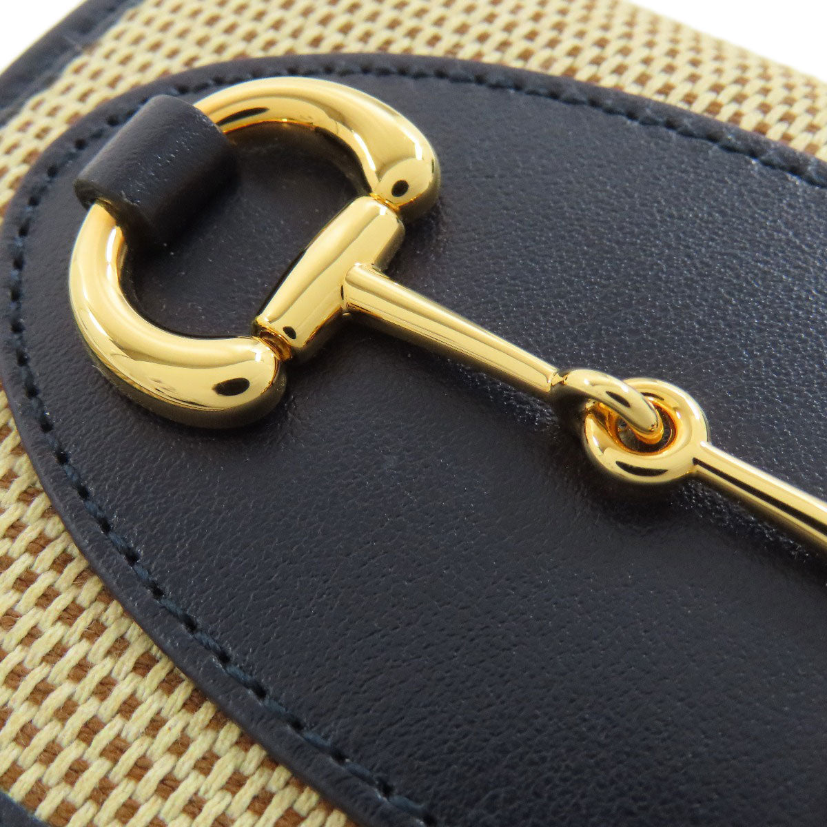 GUCCI グッチ 621887 ホースビット 二つ折り財布（小銭入れあり） キャンバス レディース 中古