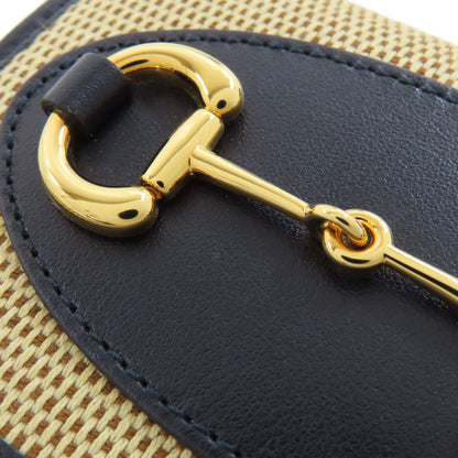GUCCI グッチ 621887 ホースビット 二つ折り財布（小銭入れあり） キャンバス レディース 中古