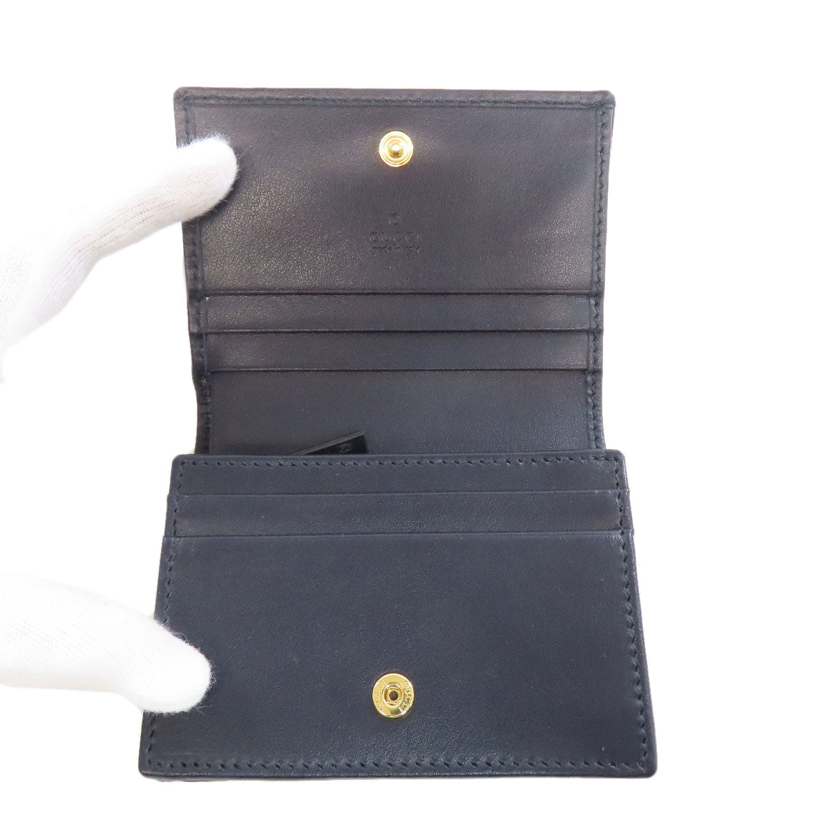 GUCCI グッチ 621887 ホースビット 二つ折り財布（小銭入れあり） キャンバス レディース 中古
