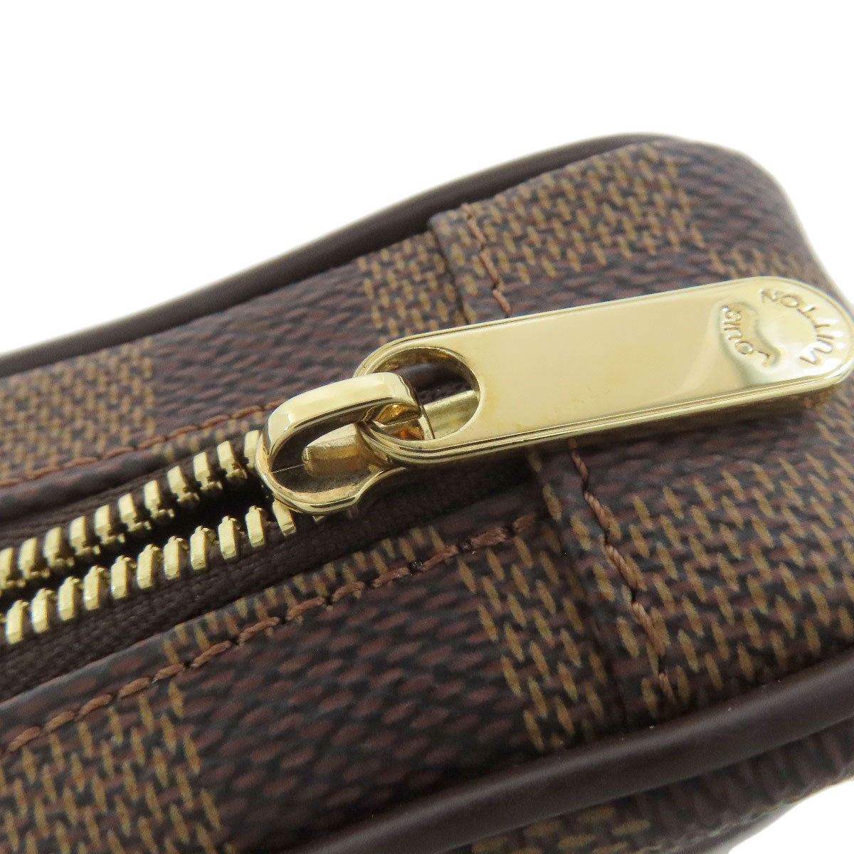 LOUIS VUITTON ルイヴィトン N61738 エテュイ オカピPM アクセサリーポーチ ダミエキャンバス レディース 中古