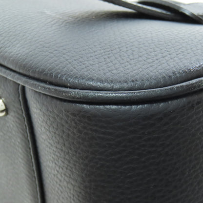 BURBERRY バーバリー ロゴ ハンドバッグ レザー レディース 中古