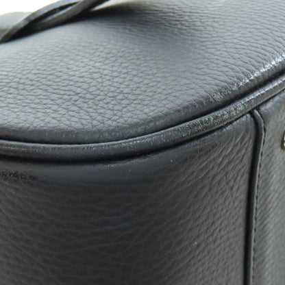 BURBERRY バーバリー ロゴ ハンドバッグ レザー レディース 中古