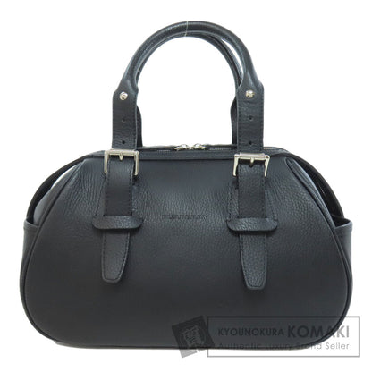 BURBERRY バーバリー ロゴ ハンドバッグ レザー レディース 中古