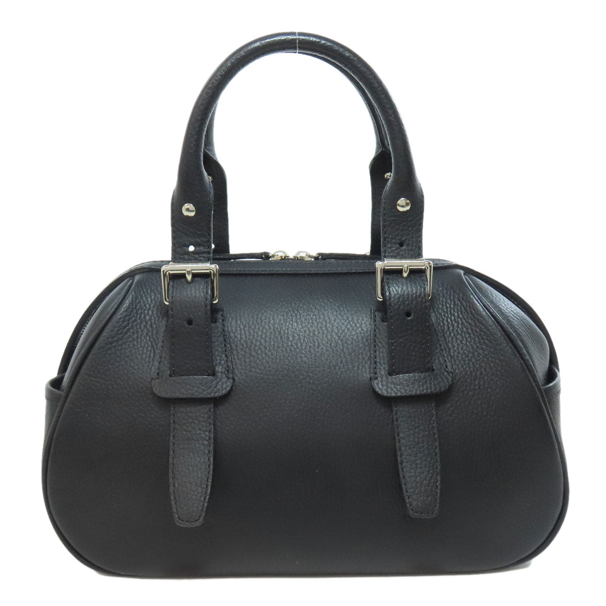 BURBERRY バーバリー ロゴ ハンドバッグ レザー レディース 中古
