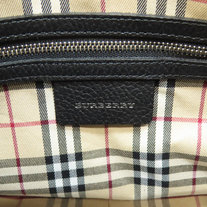 BURBERRY バーバリー ロゴ ハンドバッグ レザー レディース 中古