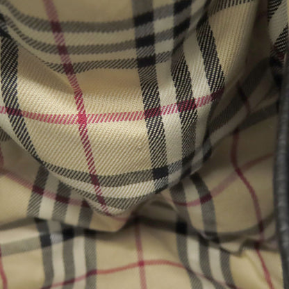 BURBERRY バーバリー ロゴ ハンドバッグ レザー レディース 中古
