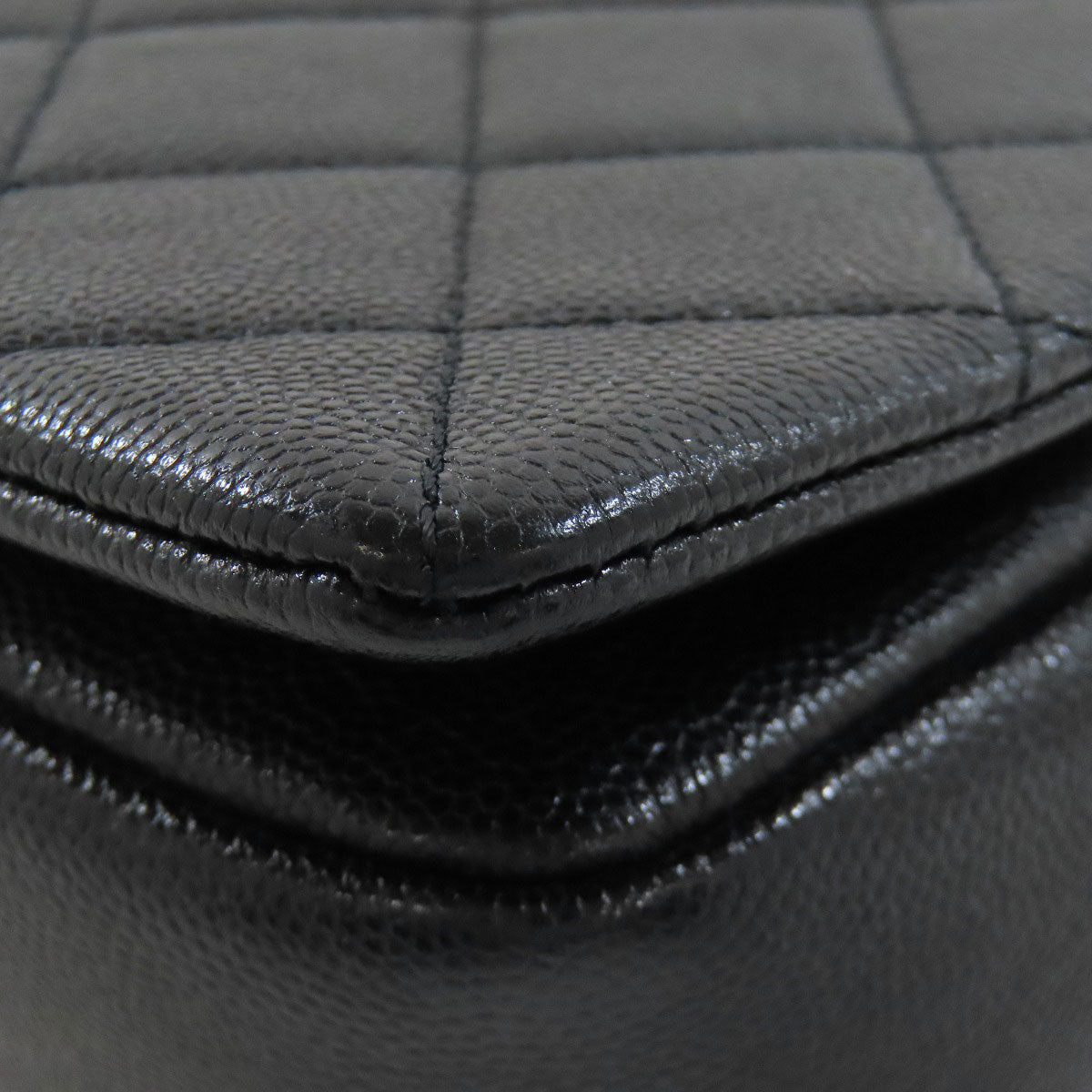 CHANEL シャネル マトラッセ ゴールド金具 2WAY ショルダーバッグ グレインド カーフスキン レディース 中古