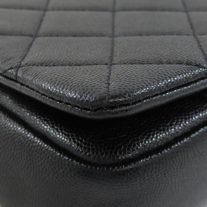 CHANEL シャネル マトラッセ ゴールド金具 2WAY ショルダーバッグ グレインド カーフスキン レディース 中古