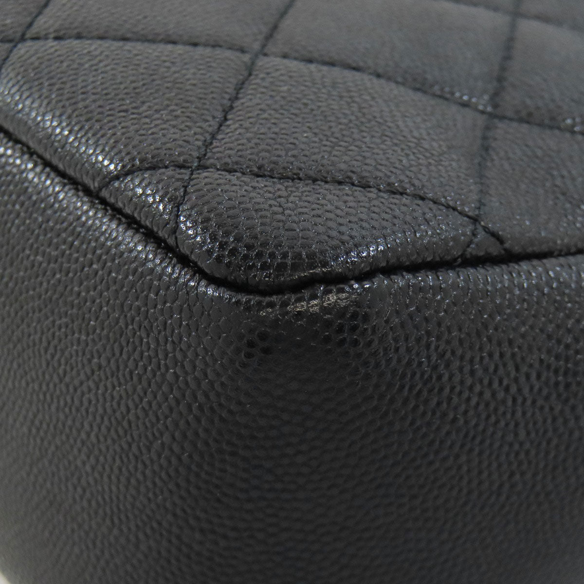 CHANEL シャネル マトラッセ ゴールド金具 2WAY ショルダーバッグ グレインド カーフスキン レディース 中古