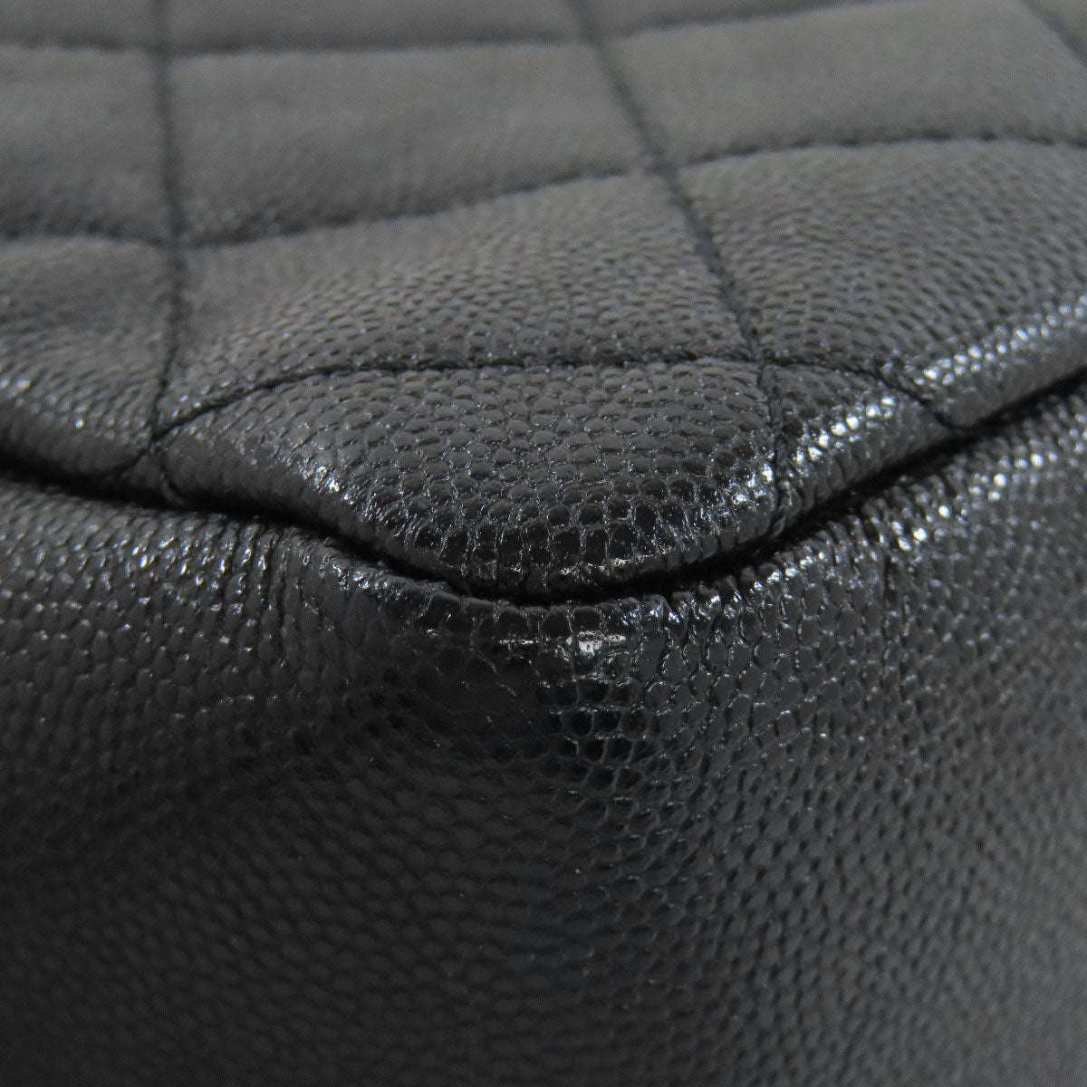 CHANEL シャネル マトラッセ ゴールド金具 2WAY ショルダーバッグ グレインド カーフスキン レディース 中古