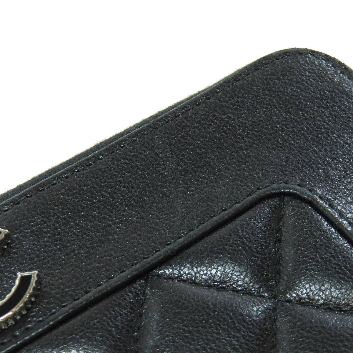 CHANEL シャネル マドモアゼル シルバー金具 長財布（小銭入れあり） ラムスキン レディース 中古