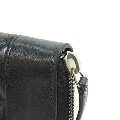 CHANEL シャネル マドモアゼル シルバー金具 長財布（小銭入れあり） ラムスキン レディース 中古