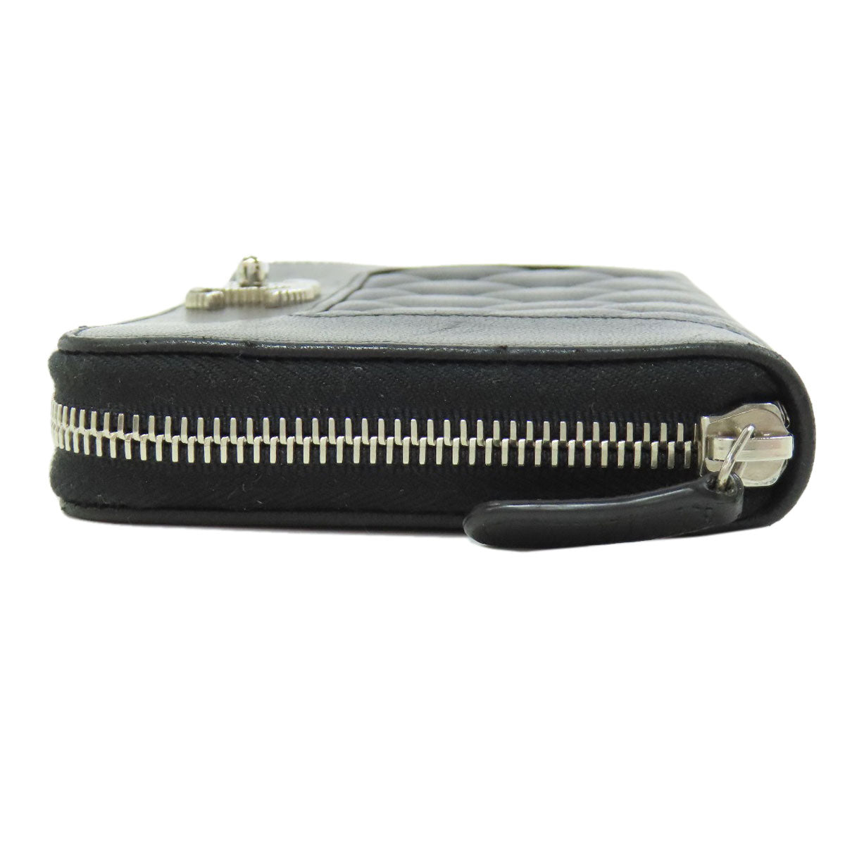 CHANEL シャネル マドモアゼル シルバー金具 長財布（小銭入れあり） ラムスキン レディース 中古