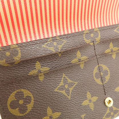 LOUIS VUITTON ルイヴィトン M60415 ポルトフォイユ・サラ トランク 長財布（小銭入れあり） モノグラムキャンバス レディース 中古