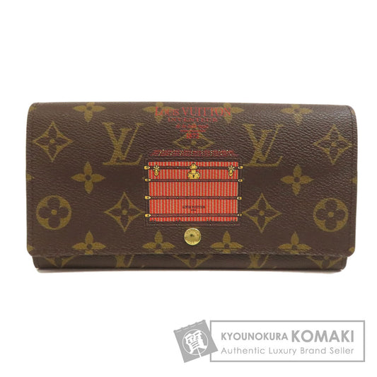 LOUIS VUITTON ルイヴィトン M60415 ポルトフォイユ・サラ トランク 長財布（小銭入れあり） モノグラムキャンバス レディース 中古