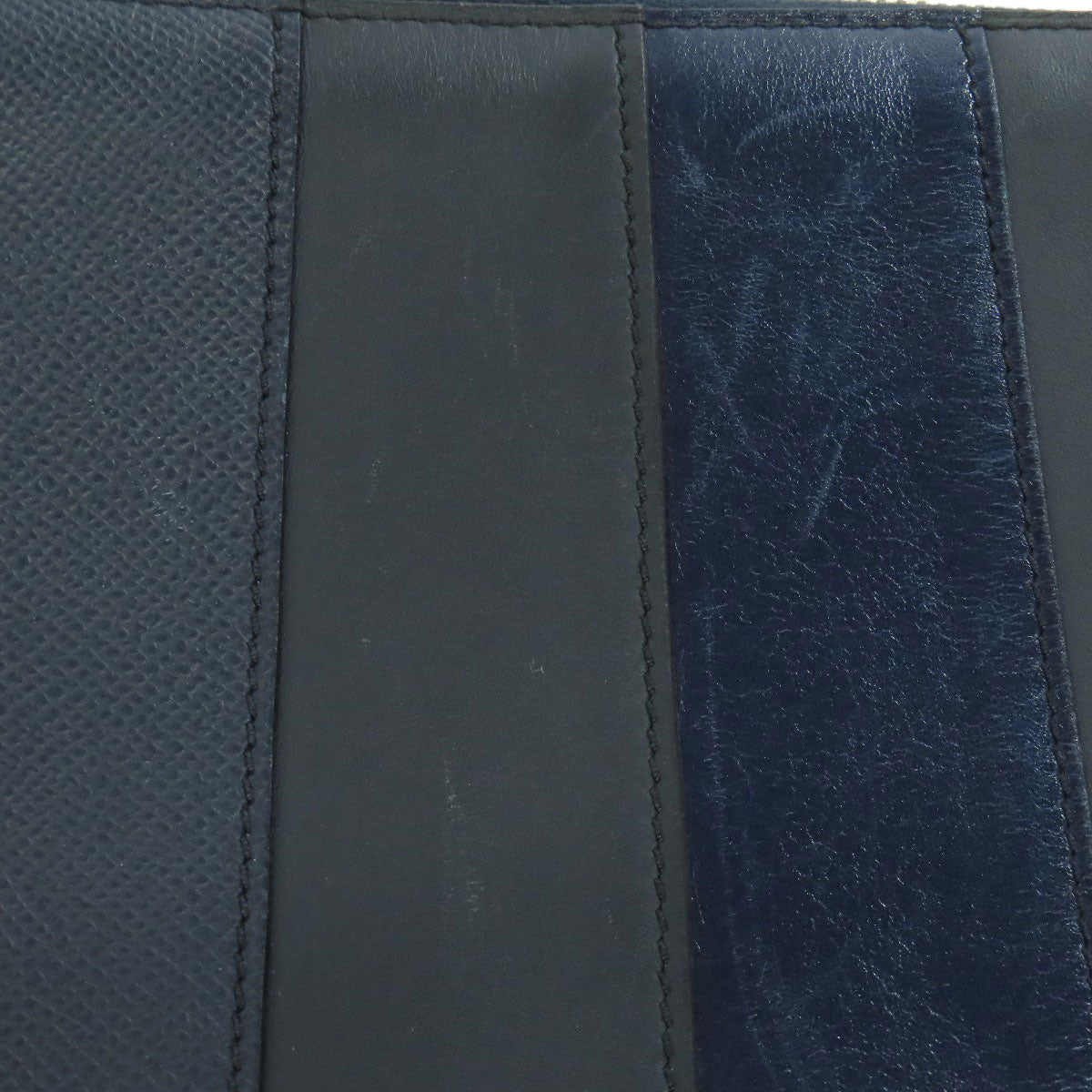 HERMES エルメス ストライプ クラッチバッグ レザー メンズ 中古