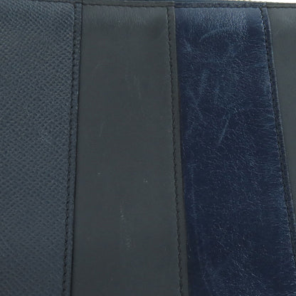 HERMES エルメス ストライプ クラッチバッグ レザー メンズ 中古