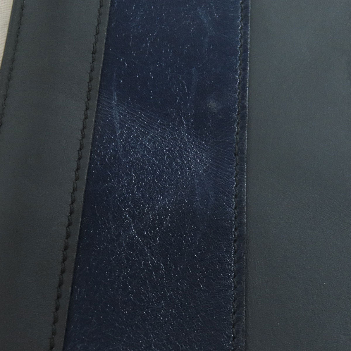 HERMES エルメス ストライプ クラッチバッグ レザー メンズ 中古