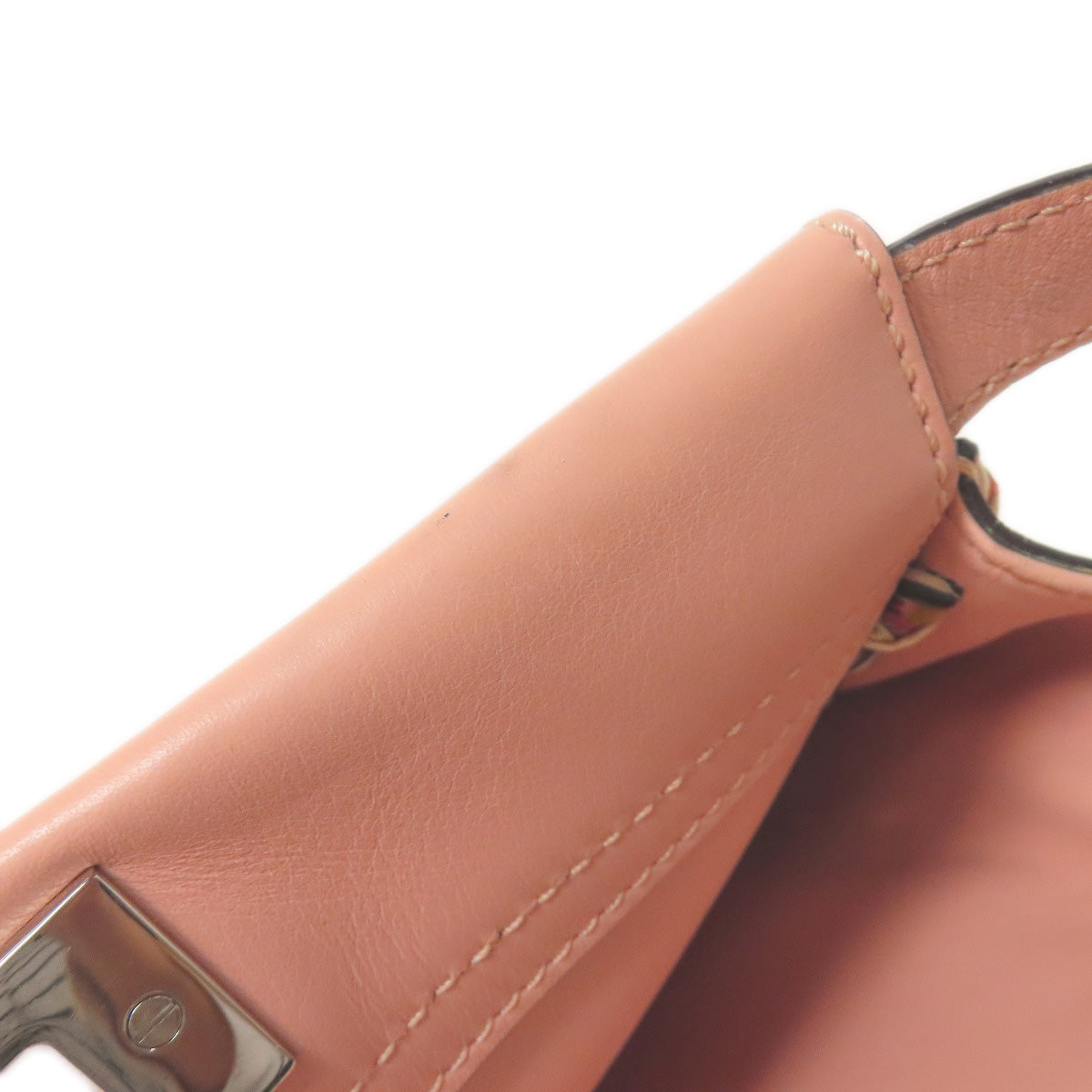 FENDI フェンディ ピーカブー リボンステッチ 2WAY ハンドバッグ カーフ レディース 中古