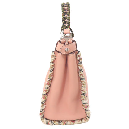 FENDI フェンディ ピーカブー リボンステッチ 2WAY ハンドバッグ カーフ レディース 中古
