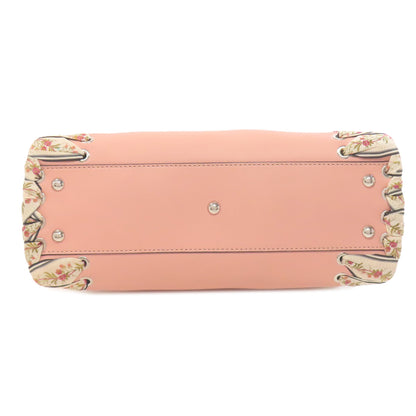FENDI フェンディ ピーカブー リボンステッチ 2WAY ハンドバッグ カーフ レディース 中古