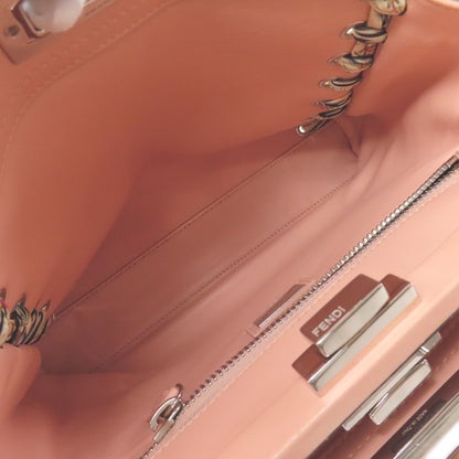 FENDI フェンディ ピーカブー リボンステッチ 2WAY ハンドバッグ カーフ レディース 中古