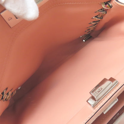 FENDI フェンディ ピーカブー リボンステッチ 2WAY ハンドバッグ カーフ レディース 中古