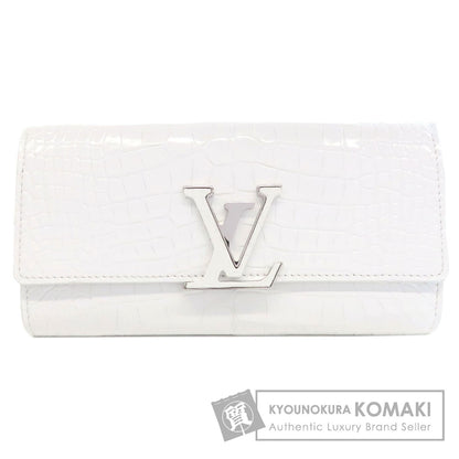 LOUIS VUITTON ルイヴィトン N93894 ポルトフォイユ・カプシーヌ 長財布（小銭入れあり） クロコダイル レディース 中古